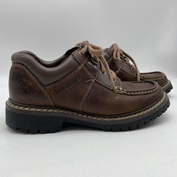 Vintage 1999 Timberland 83023 Retro Mt Oxfords Brown Leather Men\'s Size 8.5M
